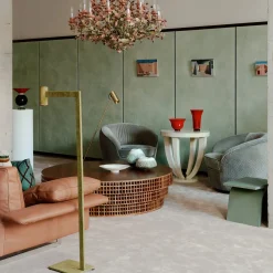 Divano in pelle marrone Alato