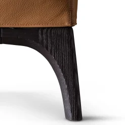 Divano in pelle Milano Cookie-Brown di Giuseppe Manzoni