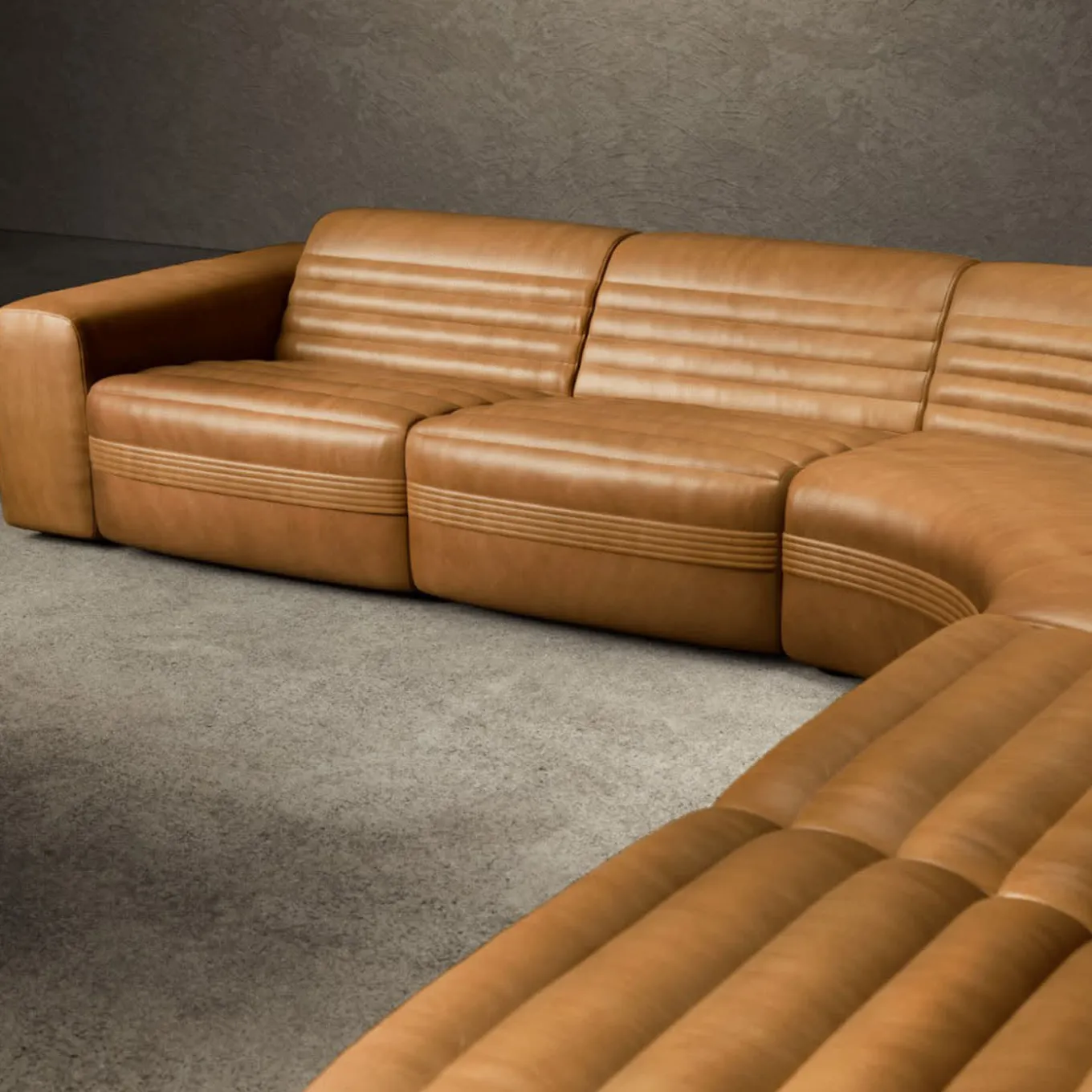 Divano in pelle modulare Vicious