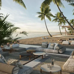 Divano Majlis On Floor Bianco Modulare Destro