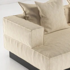 Divano Modulare in Tessuto Dedar Grand Natte' Bianco Moonage Daydream