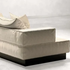 Divano Modulare in Tessuto Dedar Grand Natte' Bianco Moonage Daydream