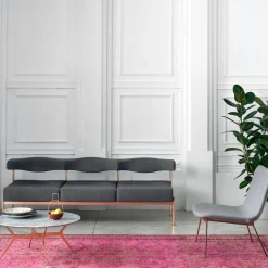 Divano Momo 3 posti grigio