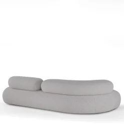 Divano Nefelibata bianco in jacquard bielastico