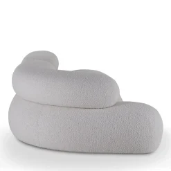 Divano Nefelibata bianco in jacquard bielastico