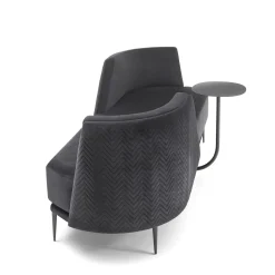 Divano Pergy Vis-à-Vis nero