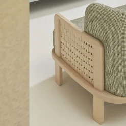 Divano Raquette 181 verde di Cristina Celestino