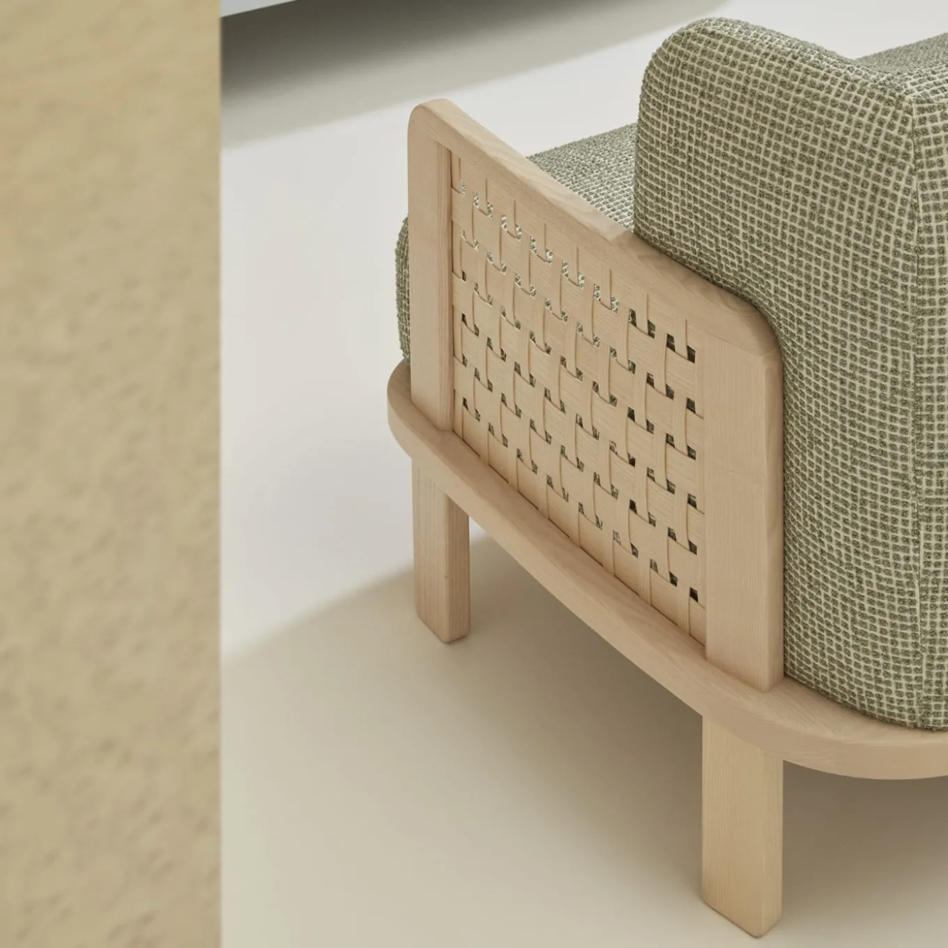 Divano Raquette 181 verde di Cristina Celestino