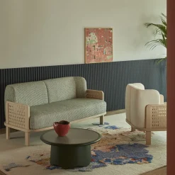 Divano Raquette 181 verde di Cristina Celestino