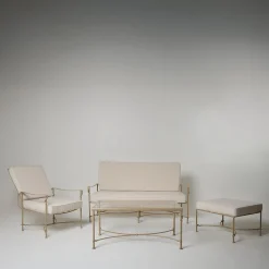 Divano reclinabile per esterni in ferro Lotus