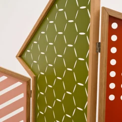 Divisorio per ambienti con schermo pieghevole Opto - Colori