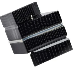 Dock di ricarica in cristallo nero