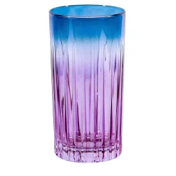 Domina Set di 2 bicchieri tumbler alti viola-blu