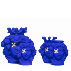 Donna Rosalia Vaso Oltremare blu