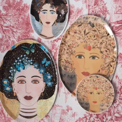 DONNE FIORITE Vassoio ovale Ariel