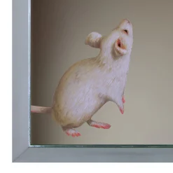 Duello Silenzioso Pittura a olio su specchio da parete #2 di Giuseppe Caiafa