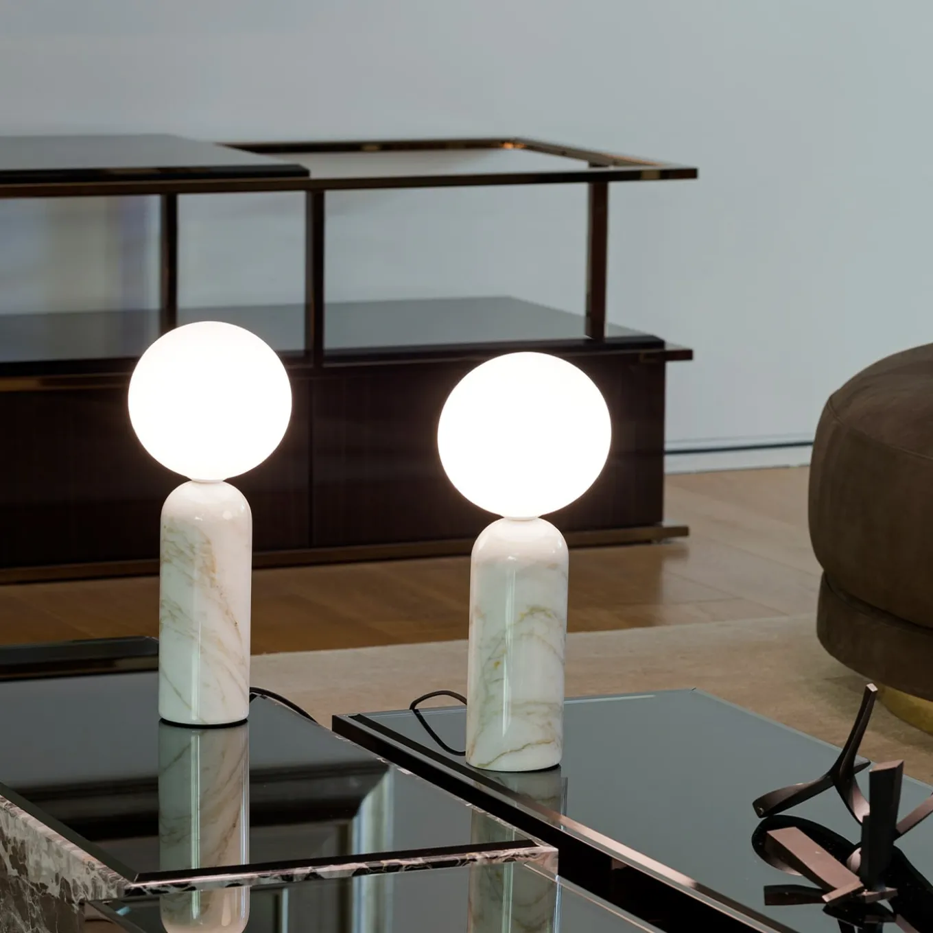 Emma Lampada da Tavolo in marmo Calacatta