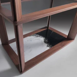 Etagère Kong Ecuba a 4 ripiani in noce