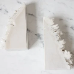 Ferma libri in marmo cristallizzato