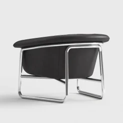 Fernanda Poltrona in pelle nera