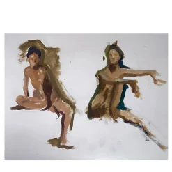 Figure Studies Acquerello su carta