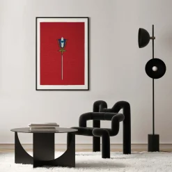 Fiore Stampa su Viscosa - Edizione limitata di 15 pezzi