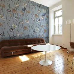 Fiori Azzurro Fiordaliso Carta da parati