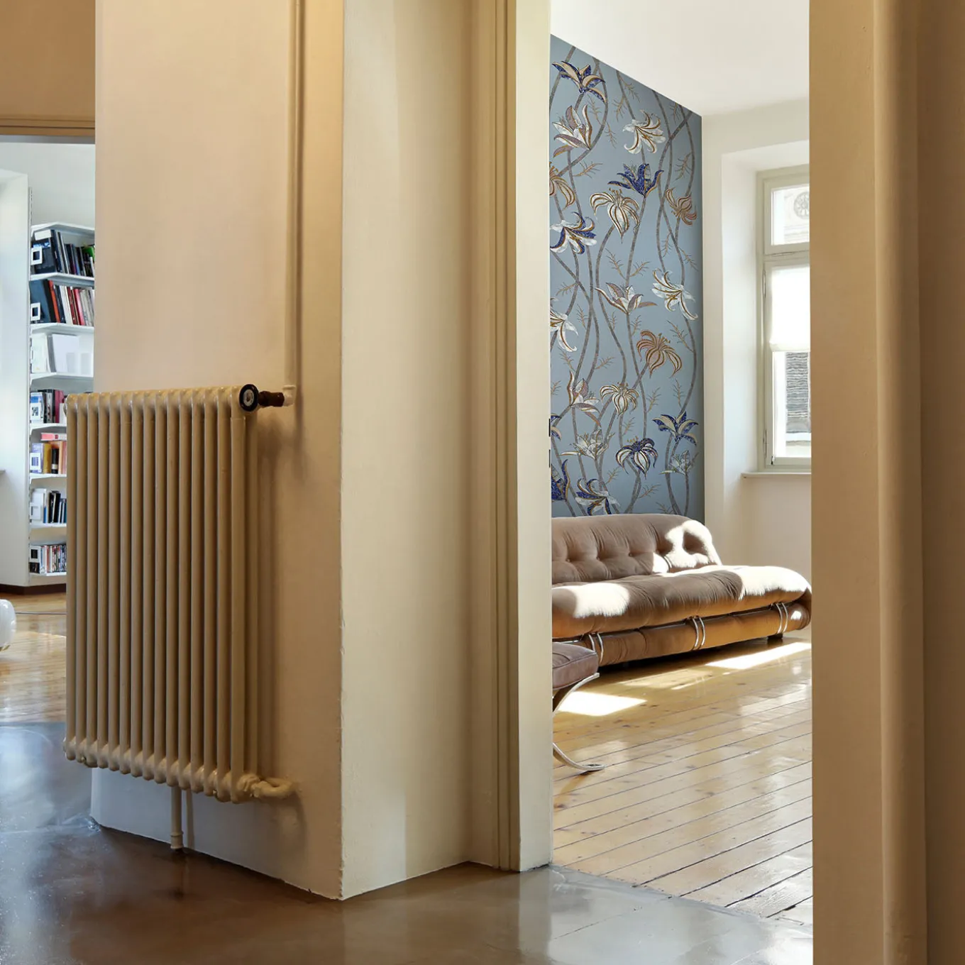 Fiori Azzurro Fiordaliso Carta da parati