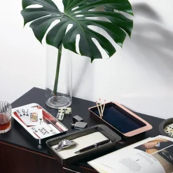 Firenze Vassoio rettangolare a tasca vuota in rame