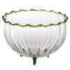 Flora Ciotola media in vetro lavorata a mano
