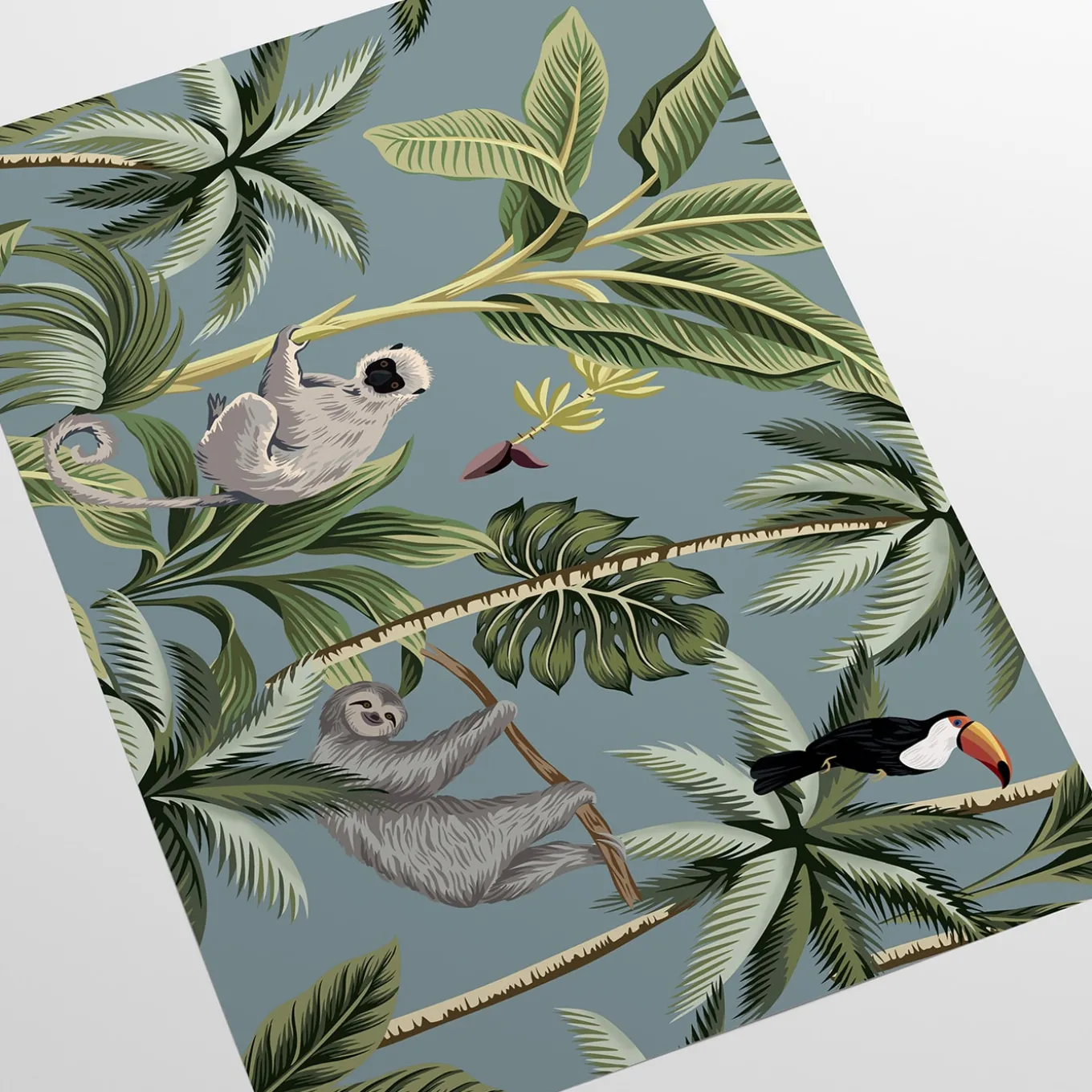 Foresta tropicale, giungla, carta da parati