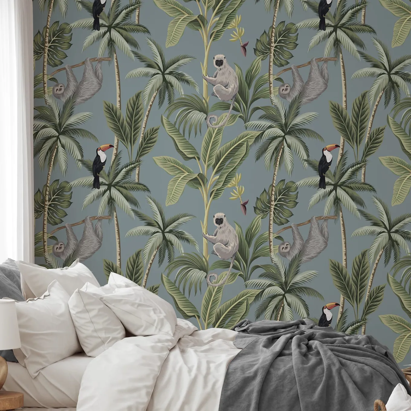 Foresta tropicale, giungla, carta da parati