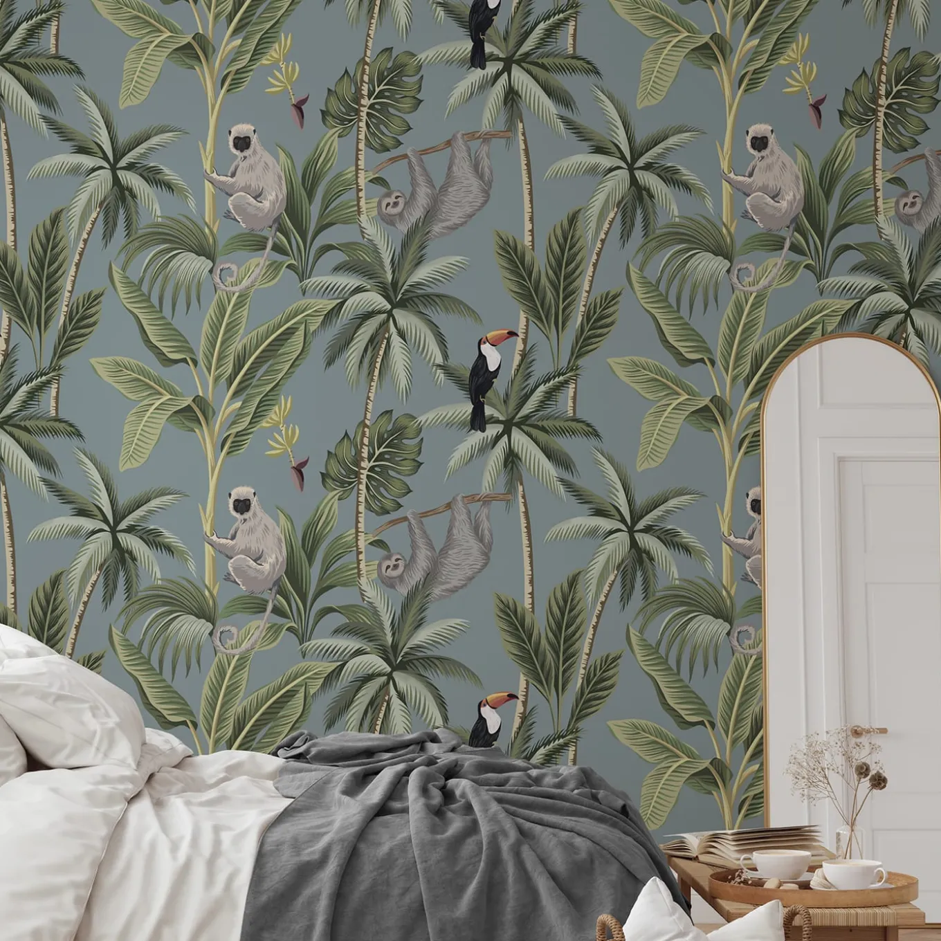 Foresta tropicale, giungla, carta da parati