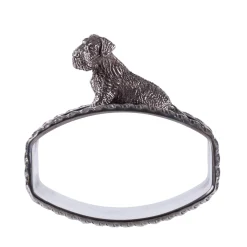 Fox Terrier - Portatovaglioli in argento sterling