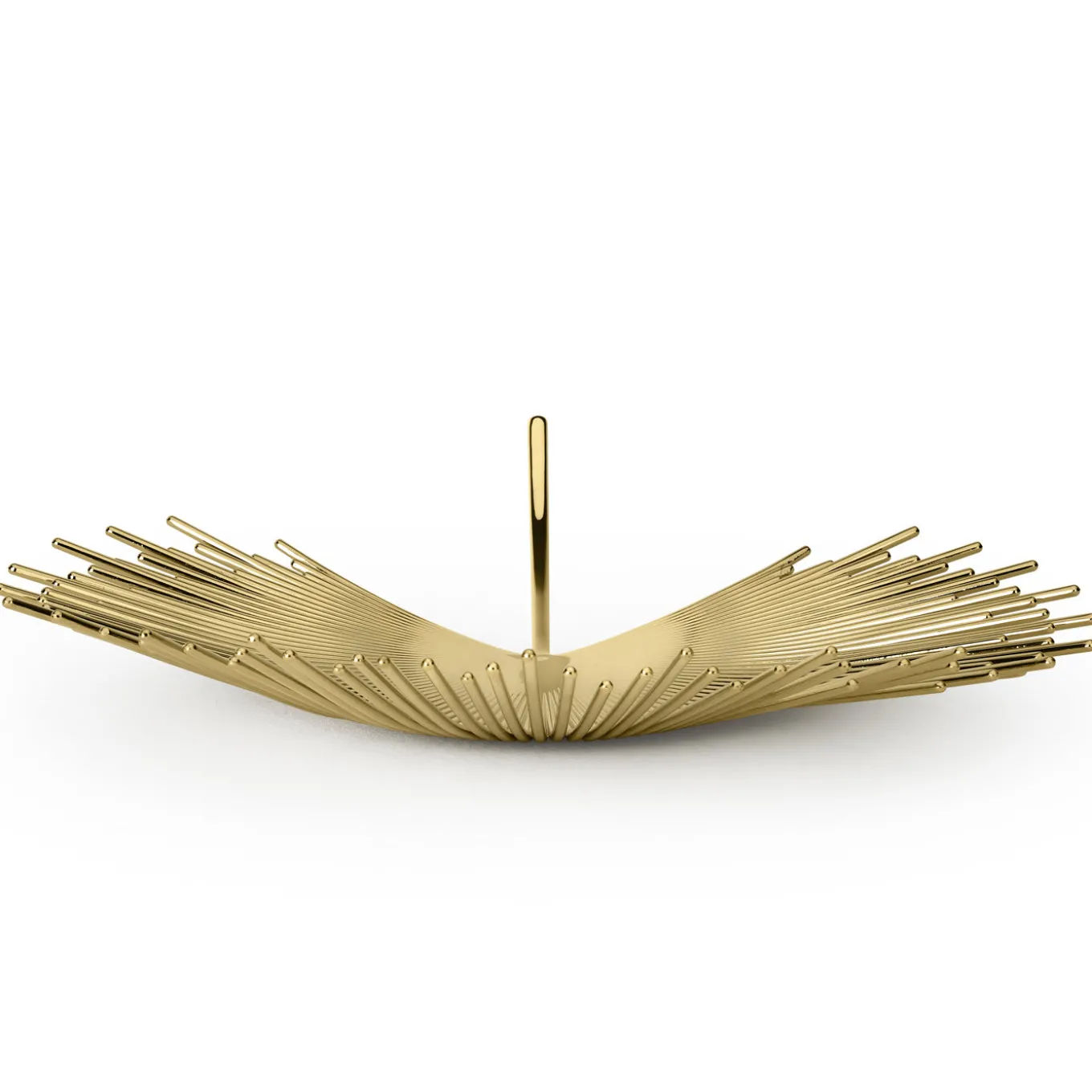 Fruttiera Florida in ottone lucido di Nika Zupanc