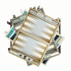 Gioco in scatola Backgammon bianco