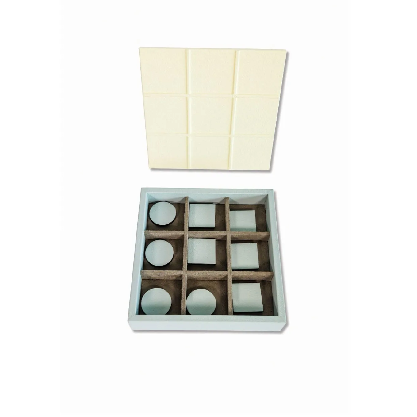 Gioco in scatola Tic Tac Toe grigio