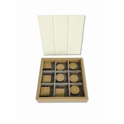 Gioco in scatola Tic Tac Toe beige