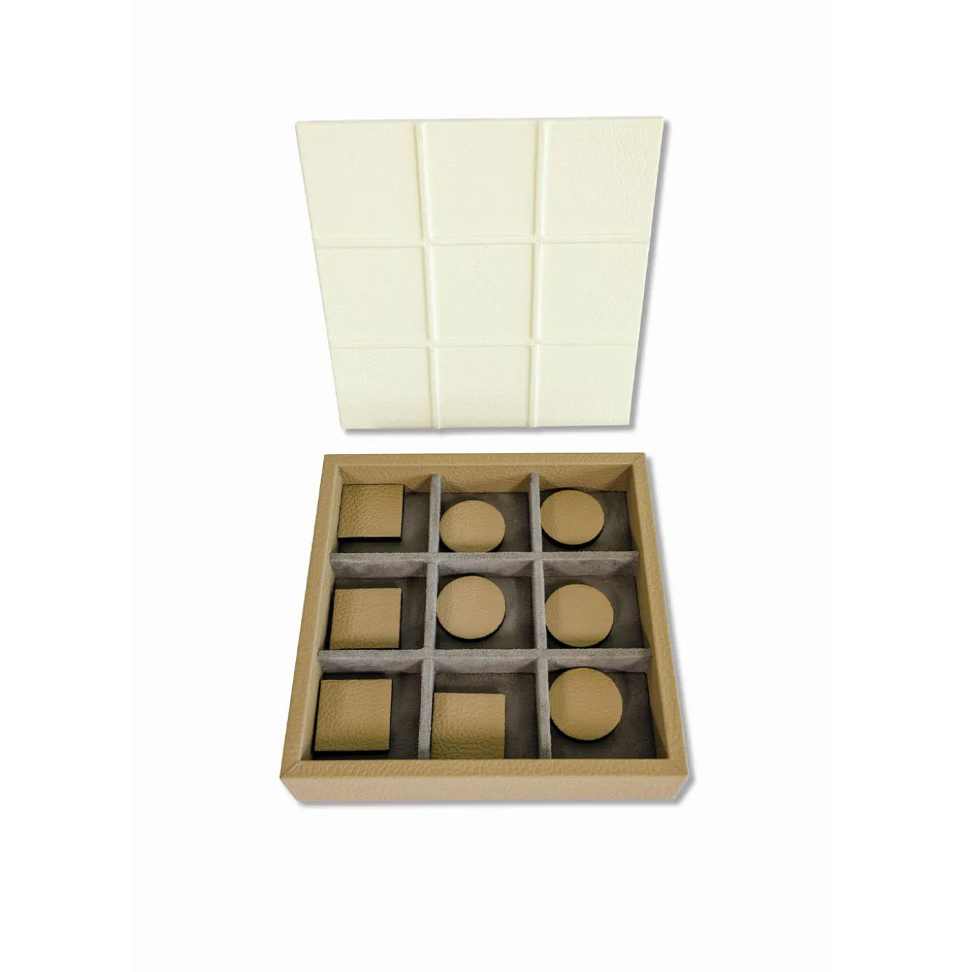 Gioco in scatola Tic Tac Toe beige