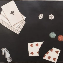 Gioco Tavolo di intarsio in marmo