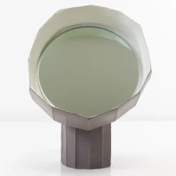 Girasole 20 Specchio da tavolo viola di Paronetto e Botticelli