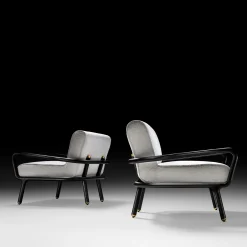 GIRO' Moka Sedia da salotto in legno di frassino