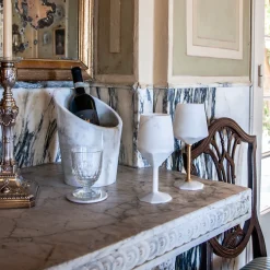 Glacette di marmo bianco