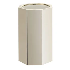 Glacette esagonale in ottone dorato