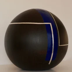 Globo decorativo nero, argento e blu #79