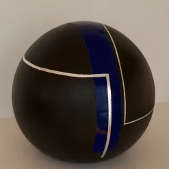 Globo decorativo nero, argento e blu #79