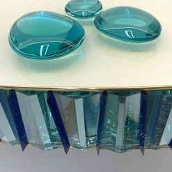 Gocce Set di tre sculture in cristallo