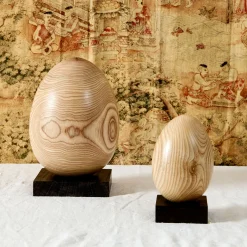 Grande Oggetto Decorativo in Legno a Edizione Limitata Uovo n.14