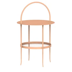 Himalia Comodino in Ferro Rosa di Studio Pari