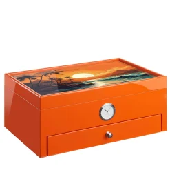 Humidor arancione di ispirazione caraibica (edizione speciale Club)